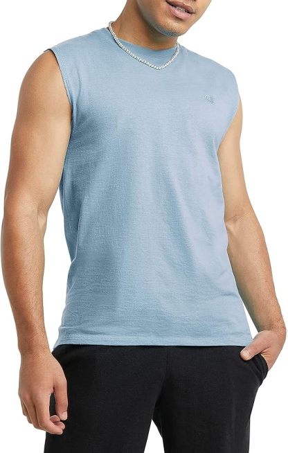 Chamkhjgpion Men's Muscle T-shirt, Sleeveless, Muscle Tank, Classic Muscle Tee Top for Men