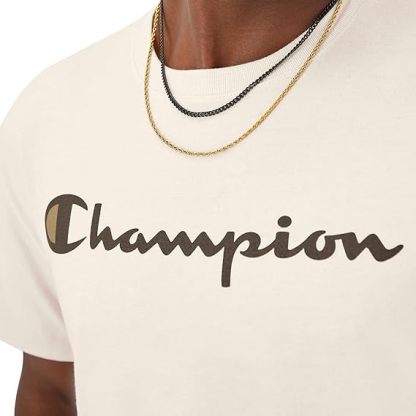 Chamkhjgpion Men'S Tshirt, Classic Graphic Tshirt Soft And Comfortable T-Shirts For Men, Script Logo