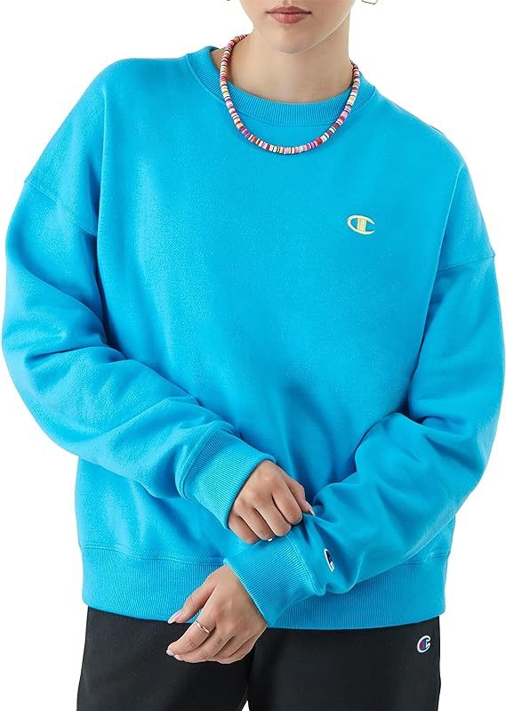 Chamkhjgpion Women's Sweatshirt, Powerblend, Crewneck for Women, Script