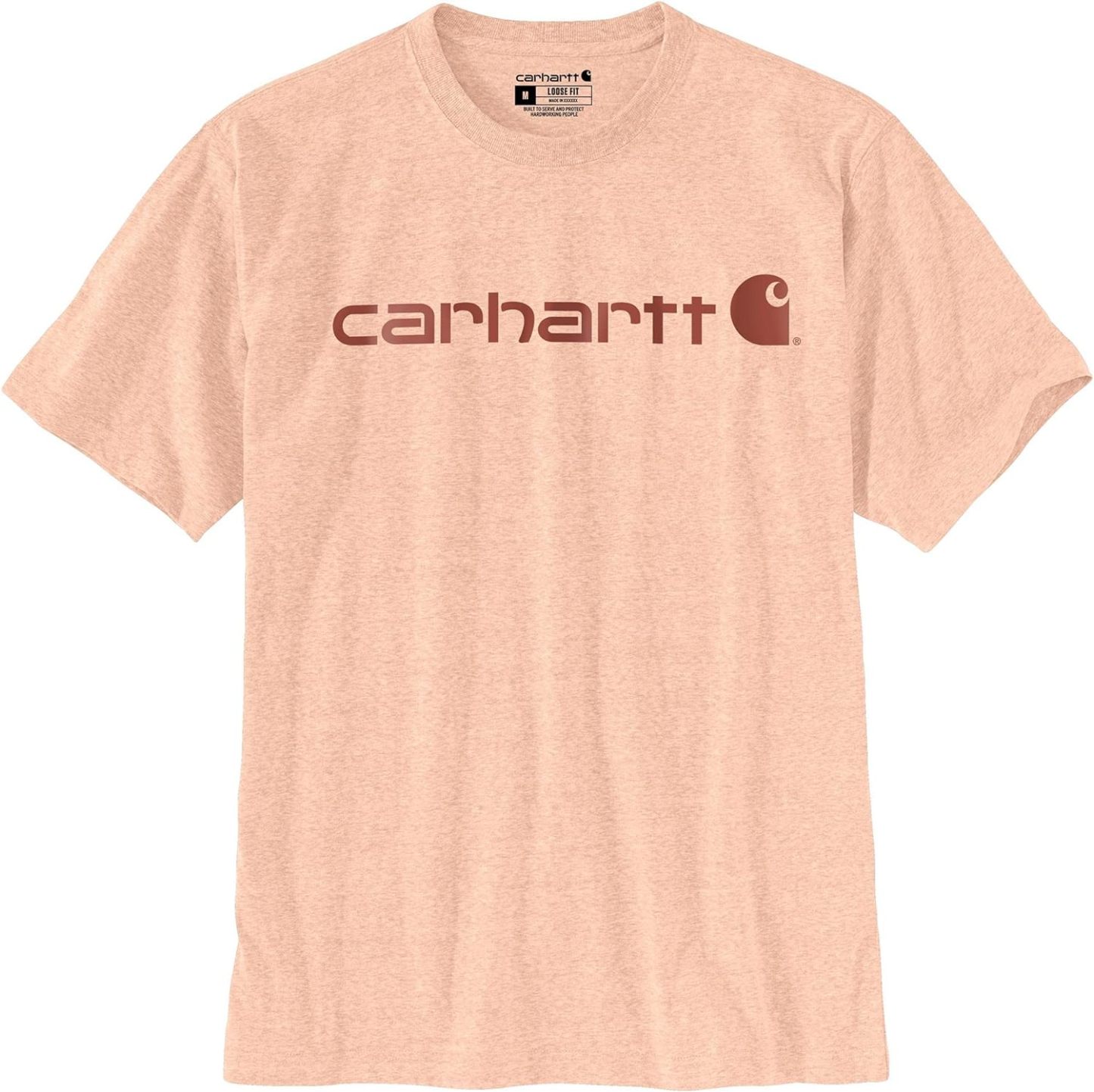 Carhkhjgartt Women's Loose Heavy Short Sleeve Logo Graphic T-Shirt