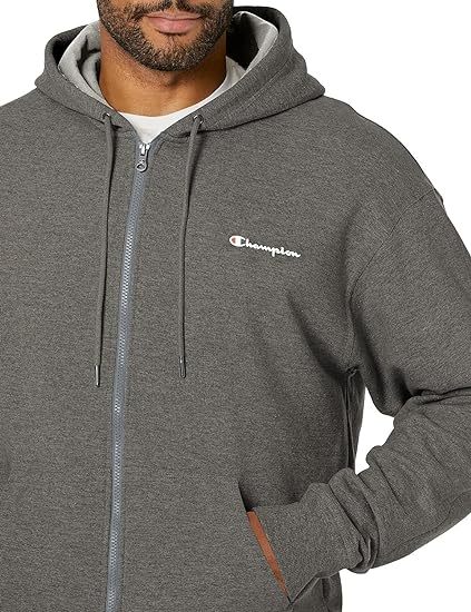 Chamkhjgpion  Men's Zip-Up Hoodie, Powerblend, Zip-Up Hoodie Sweatshirt for Men