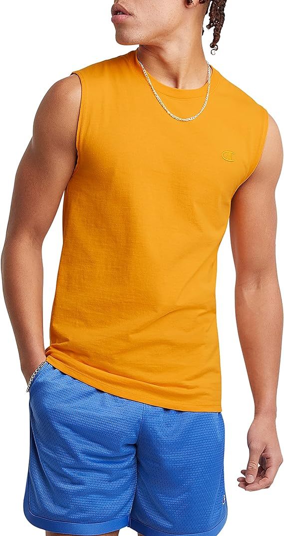 Chamkhjgpion Men's Muscle T-shirt, Sleeveless, Muscle Tank, Classic Muscle Tee Top for Men