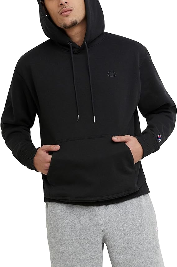 Chamkhjgpion Men's Powerblend Fleece Hoodie, C Logo (Retired Colors)