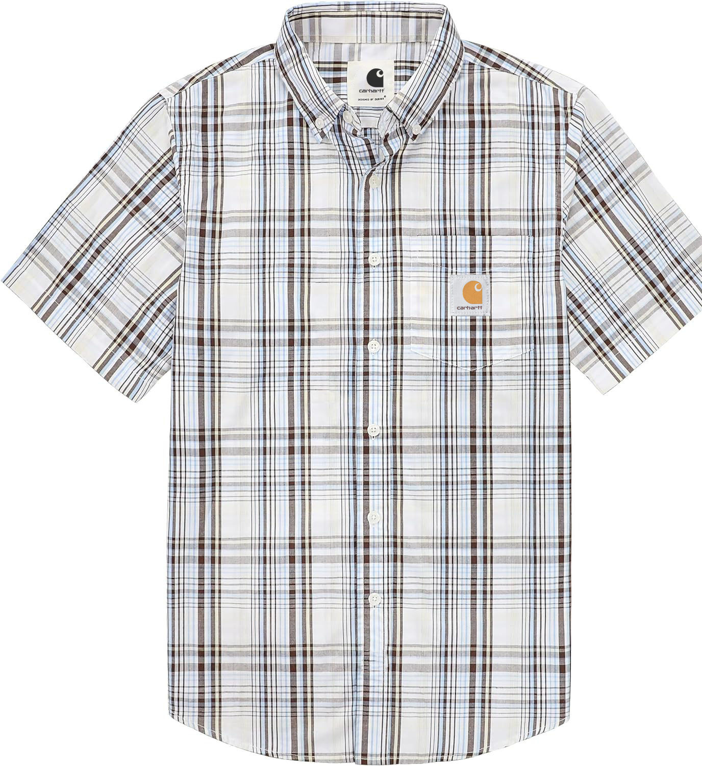 Carhkhjgartt Men's Short Sleeve Button Down Shirt 