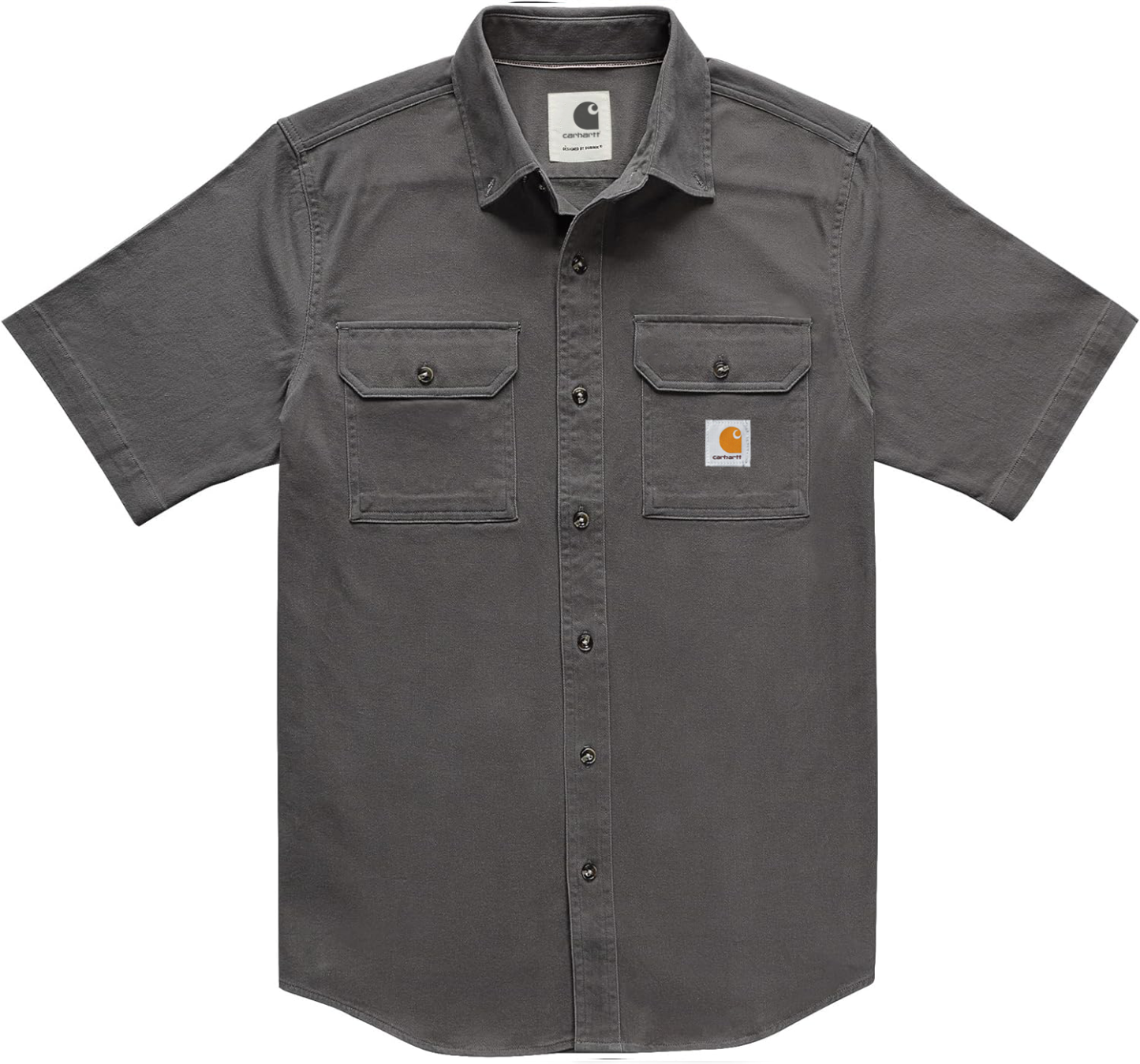 Carhkhjgartt Men's Short Sleeve Button Down Shirt