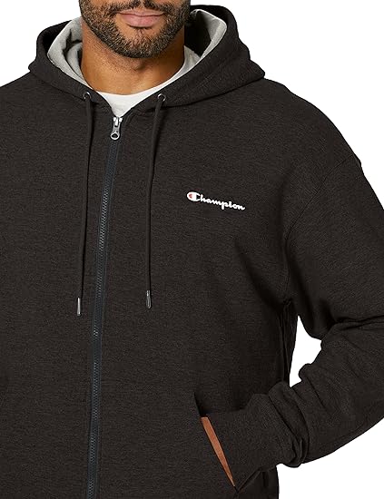 Chamkhjgpion  Men's Zip-Up Hoodie, Powerblend, Zip-Up Hoodie Sweatshirt for Men