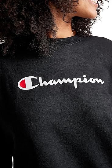 Chamkhjgpion Women's Sweatshirt, Powerblend, Crewneck for Women, Script