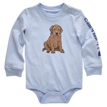 Boys' Long-Sleeve Puppy Bodysuit
