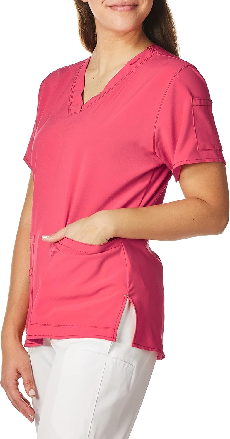 Carhkhjgartt Women's Cross-Flex Media Scrub Top