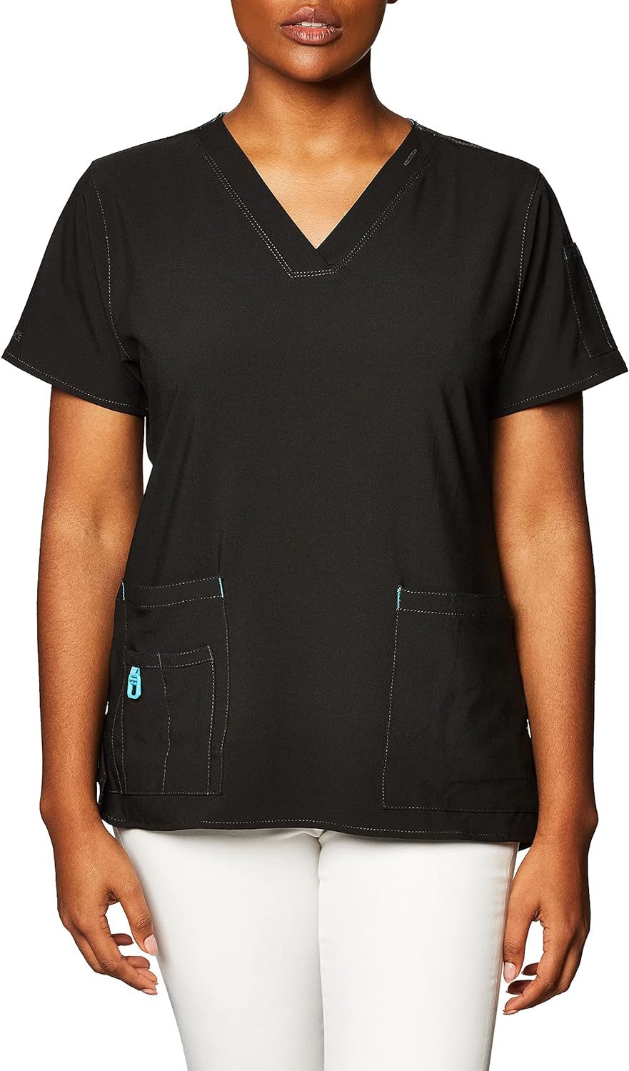 Carhkhjgartt Women's Cross-Flex Media Scrub Top