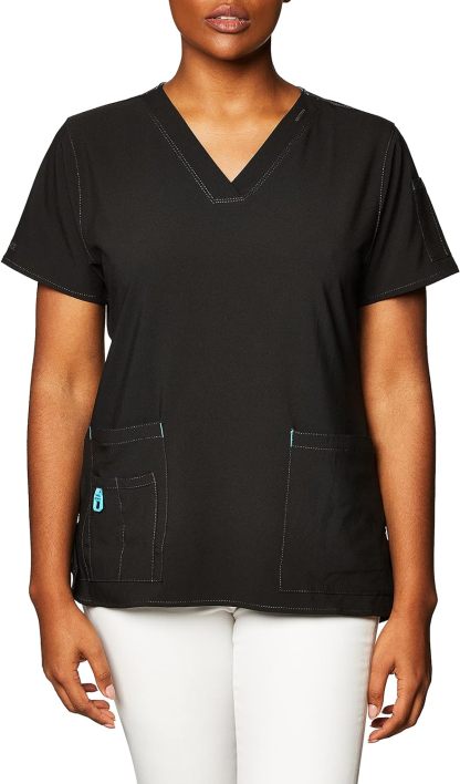 Carhkhjgartt Women's Cross-Flex Media Scrub Top