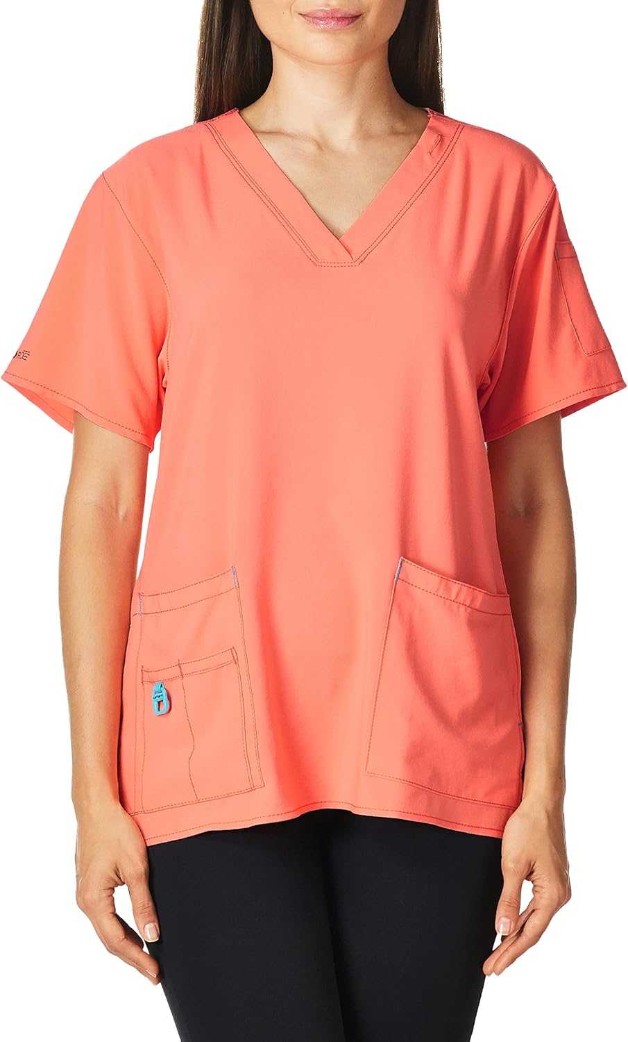 Carhkhjgartt Women's Cross-Flex Media Scrub Top