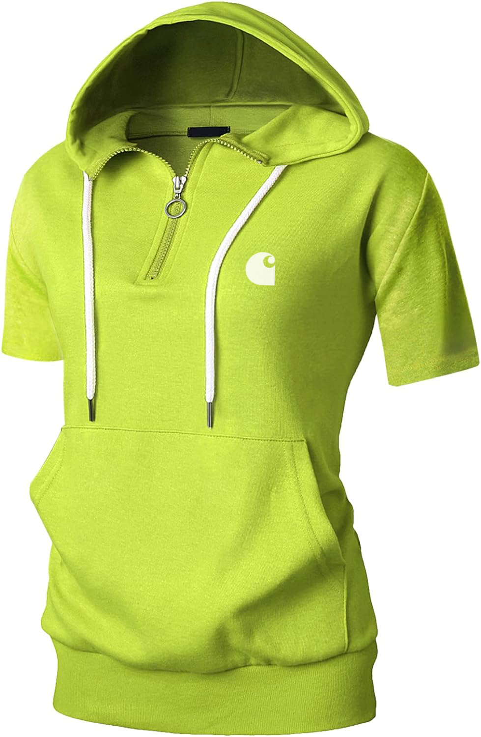 Women's Slim Fit Half Zip Hooded Sweatshirt