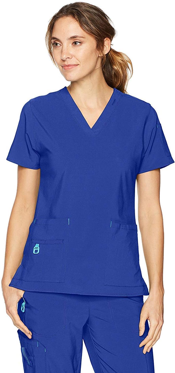 Carhkhjgartt Women's Cross-Flex Media Scrub Top