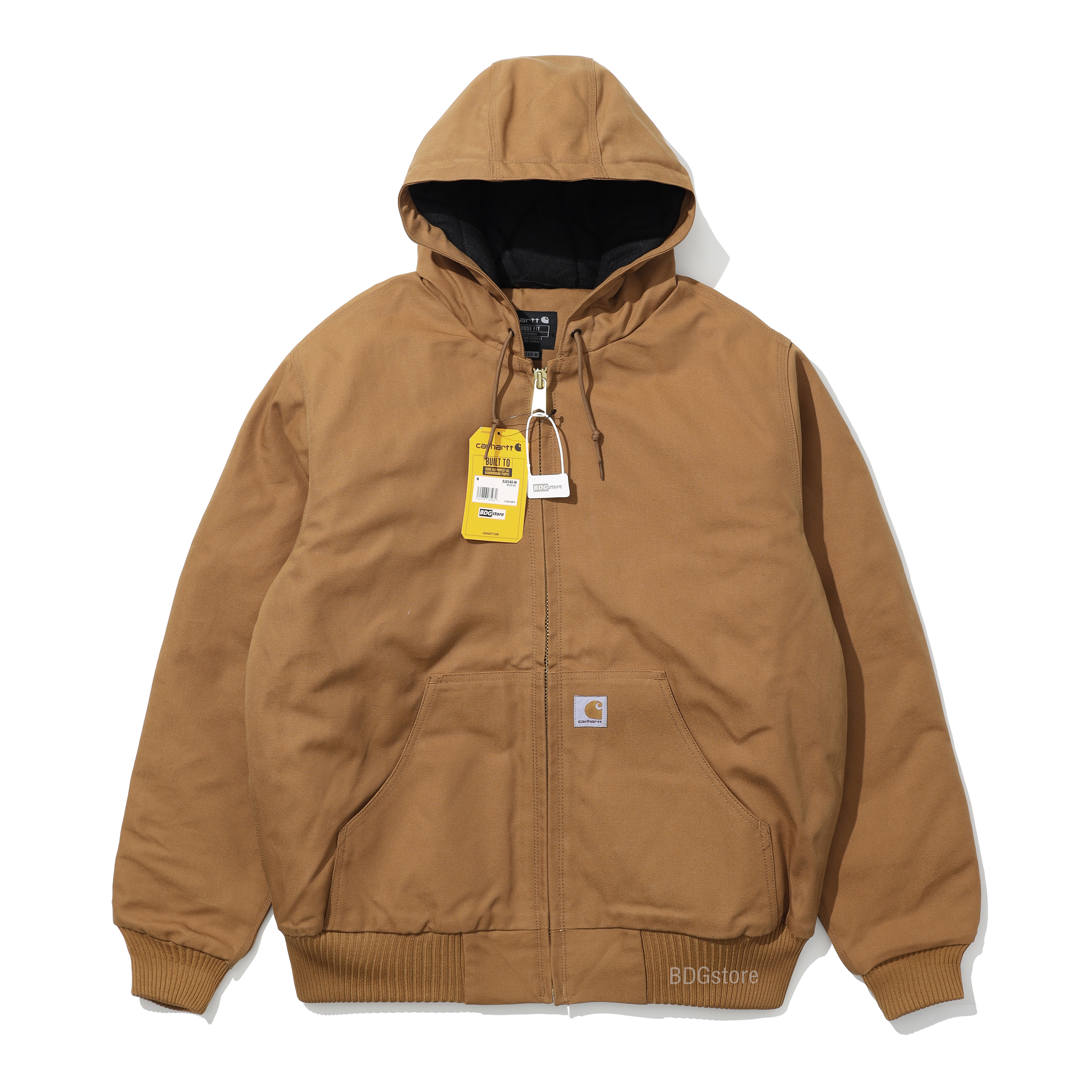 Carhkhjgartt Men's J140 Loose Fit Firm Duck Insulated Flannel-Lined Active Jac