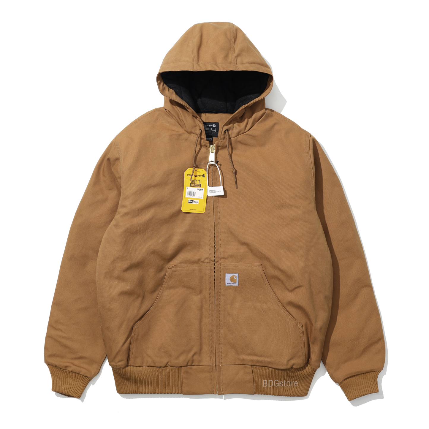 Carhkhjgartt Men's J140 Loose Fit Firm Duck Insulated Flannel-Lined Active Jac