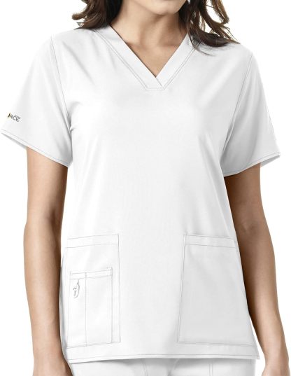 Carhkhjgartt Women's Cross-Flex Media Scrub Top