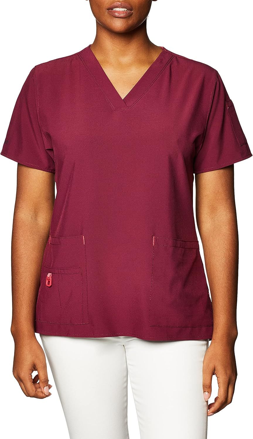 Carhkhjgartt Women's Cross-Flex Media Scrub Top