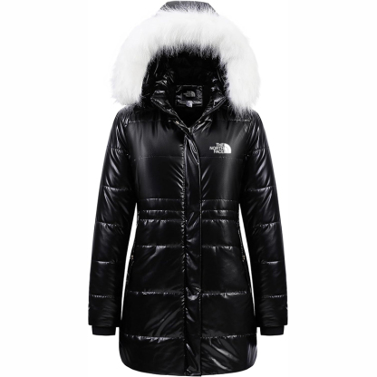 The Nokhjgrth Face-Women's Winter Warm Coats Puffer Jacket Long Drawstring Waterproof Snow Parka With Removable Faux Fur Trim Hood