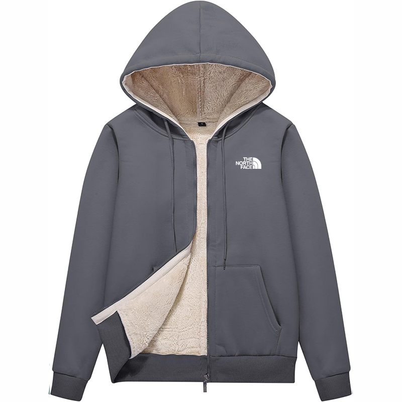 The Nokhjgrth Face-Women Winter Hoodies Zip Up Fleece Sherpa Lined Warm Sweatshirts Jacket
