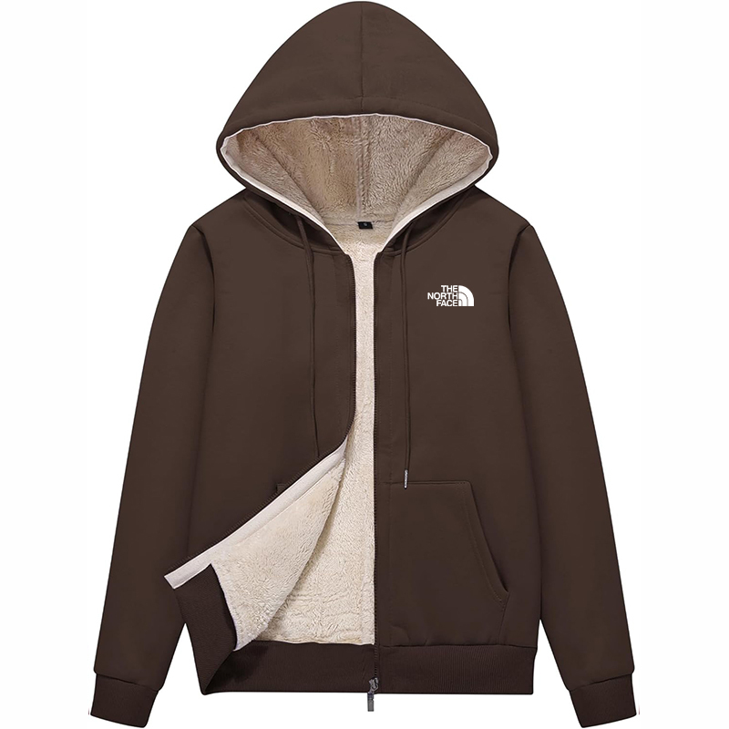 The Nokhjgrth Face-Women Winter Hoodies Zip Up Fleece Sherpa Lined Warm Sweatshirts Jacket