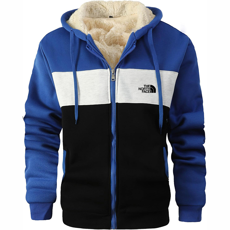 The Nokhjgrth Face-Men's Winter Heavyweight Jacket Thermal Fleece Jackets Full Zip Sherpa Lined Warm Thick Coats