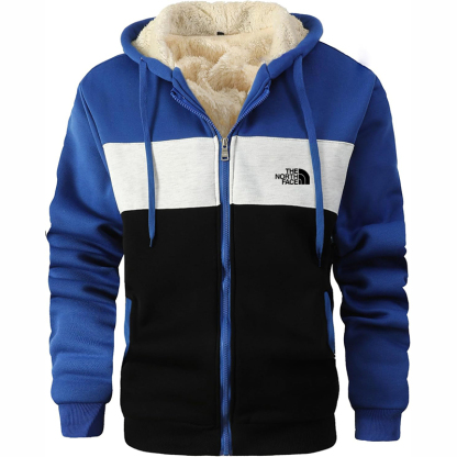 The Nokhjgrth Face-Men's Winter Heavyweight Jacket Thermal Fleece Jackets Full Zip Sherpa Lined Warm Thick Coats