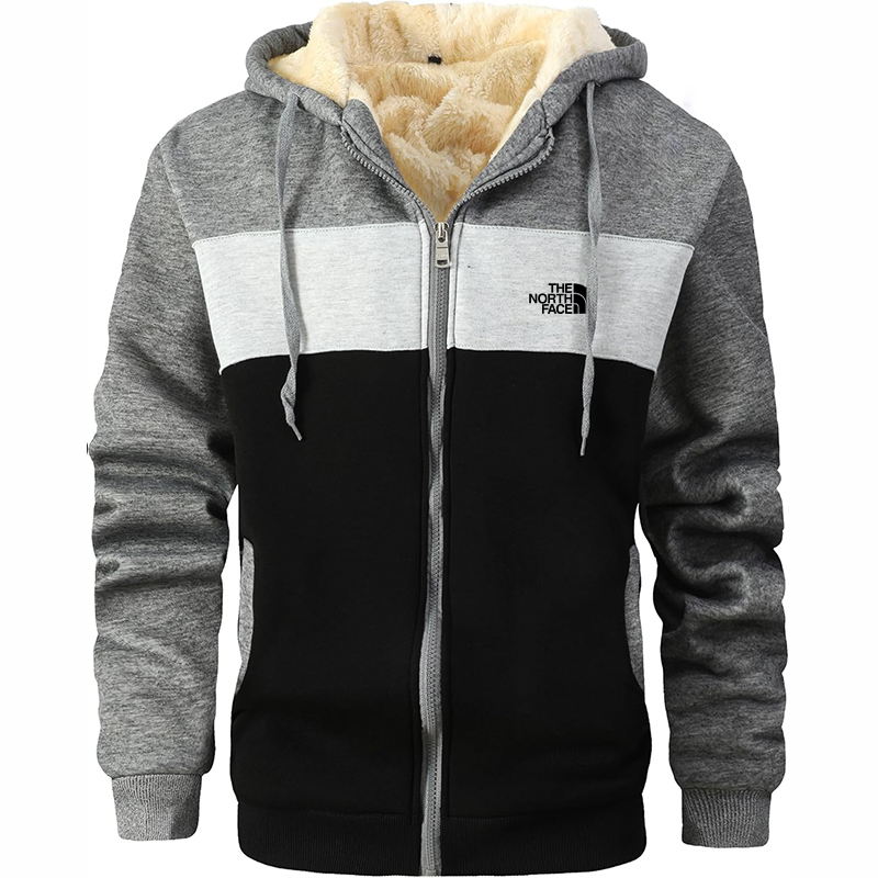 The Nokhjgrth Face-Men's Winter Heavyweight Jacket Thermal Fleece Jackets Full Zip Sherpa Lined Warm Thick Coats