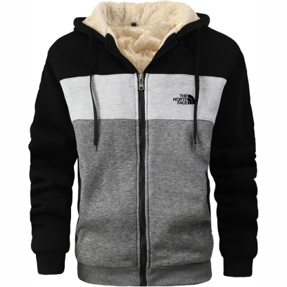 The Nokhjgrth Face-Men's Winter Heavyweight Jacket Thermal Fleece Jackets Full Zip Sherpa Lined Warm Thick Coats