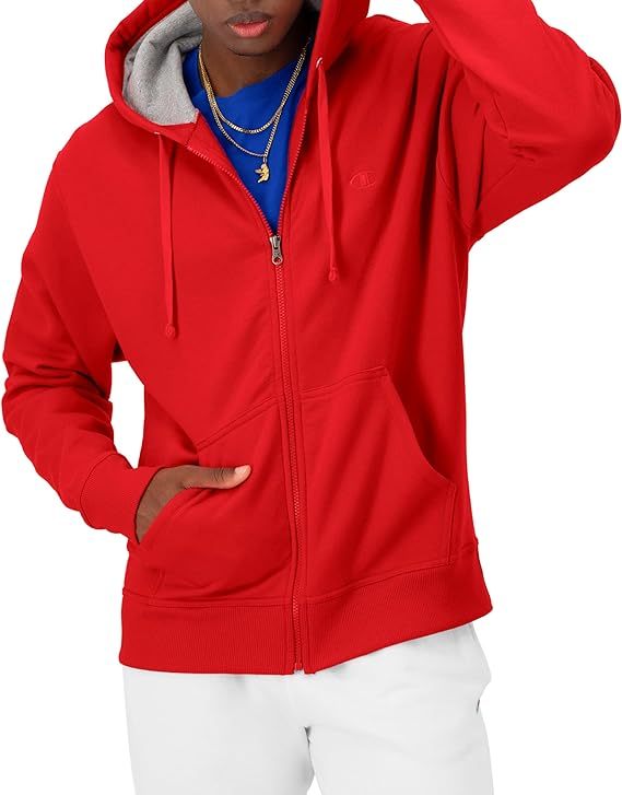 Chamkhjgpion  Men's Zip-Up Hoodie, Powerblend, Zip-Up Hoodie Sweatshirt for Men