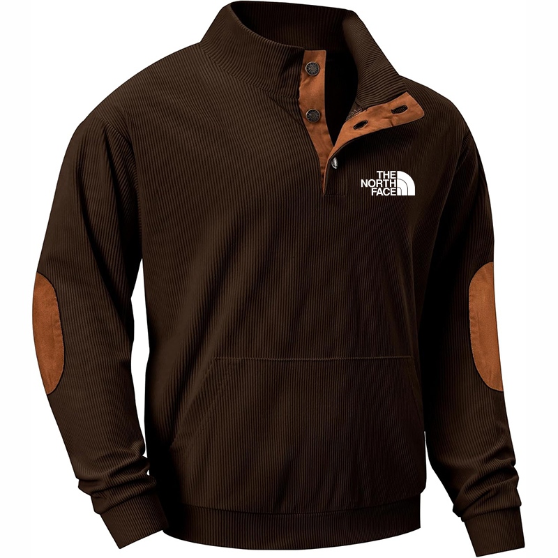 The Nokhjgrth Face-Men's Warm corduroy sweat shirt