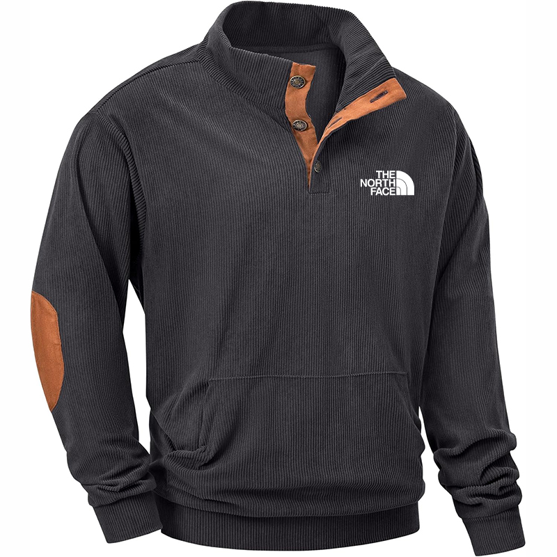 The Nokhjgrth Face-Men's Warm corduroy sweat shirt
