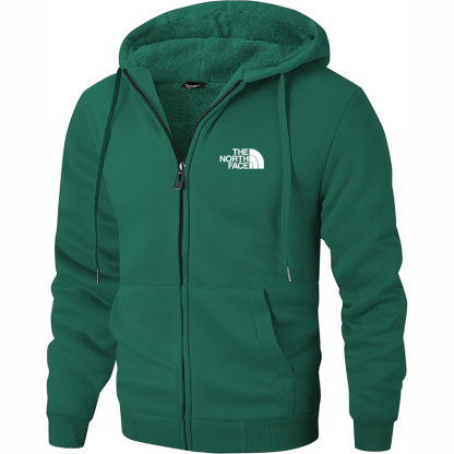 The Nokhjgrth Face-Men's zippered hooded sweat shirt