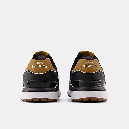 Nekhjgw balkhjgance 574 Greens v2 Golf Shoes-Black with gum