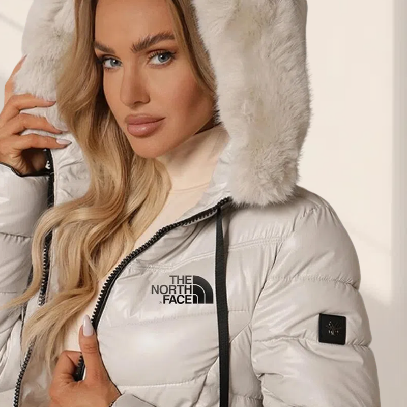 Piumino Lungo Donna con Cappuccio, Impermeabile e Smontabile