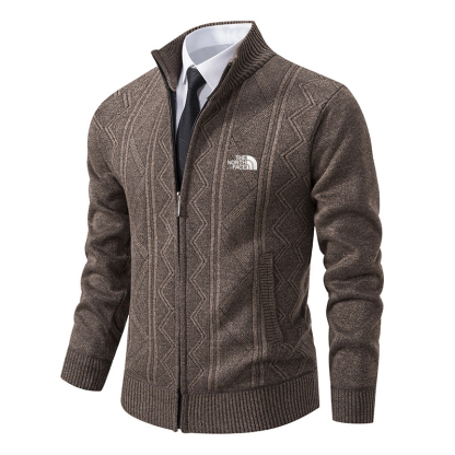 The North Face -Dolcevita in cashmere con cerniera pesante da uomo