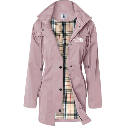 2025 TNF®-Giacca lunga con cappuccio da donna, giacca antivento antipioggia multifunzionale da esterno