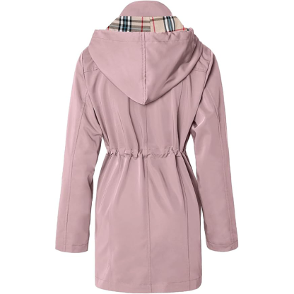 2025 TNF®-Giacca lunga con cappuccio da donna, giacca antivento antipioggia multifunzionale da esterno