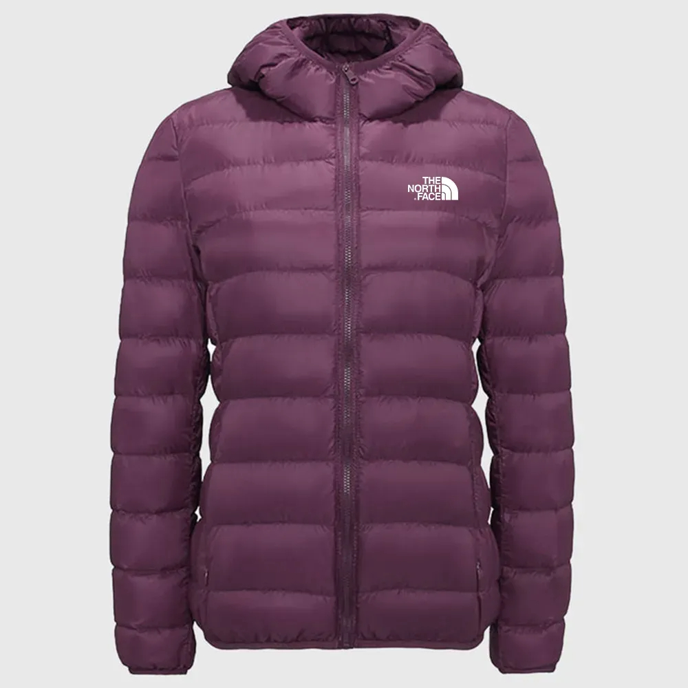 Chaqueta extragrande con capucha y plumón plegable