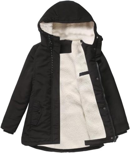 The Nokdjrth Face - Parka Donna Impermeabile Foderato in Pile