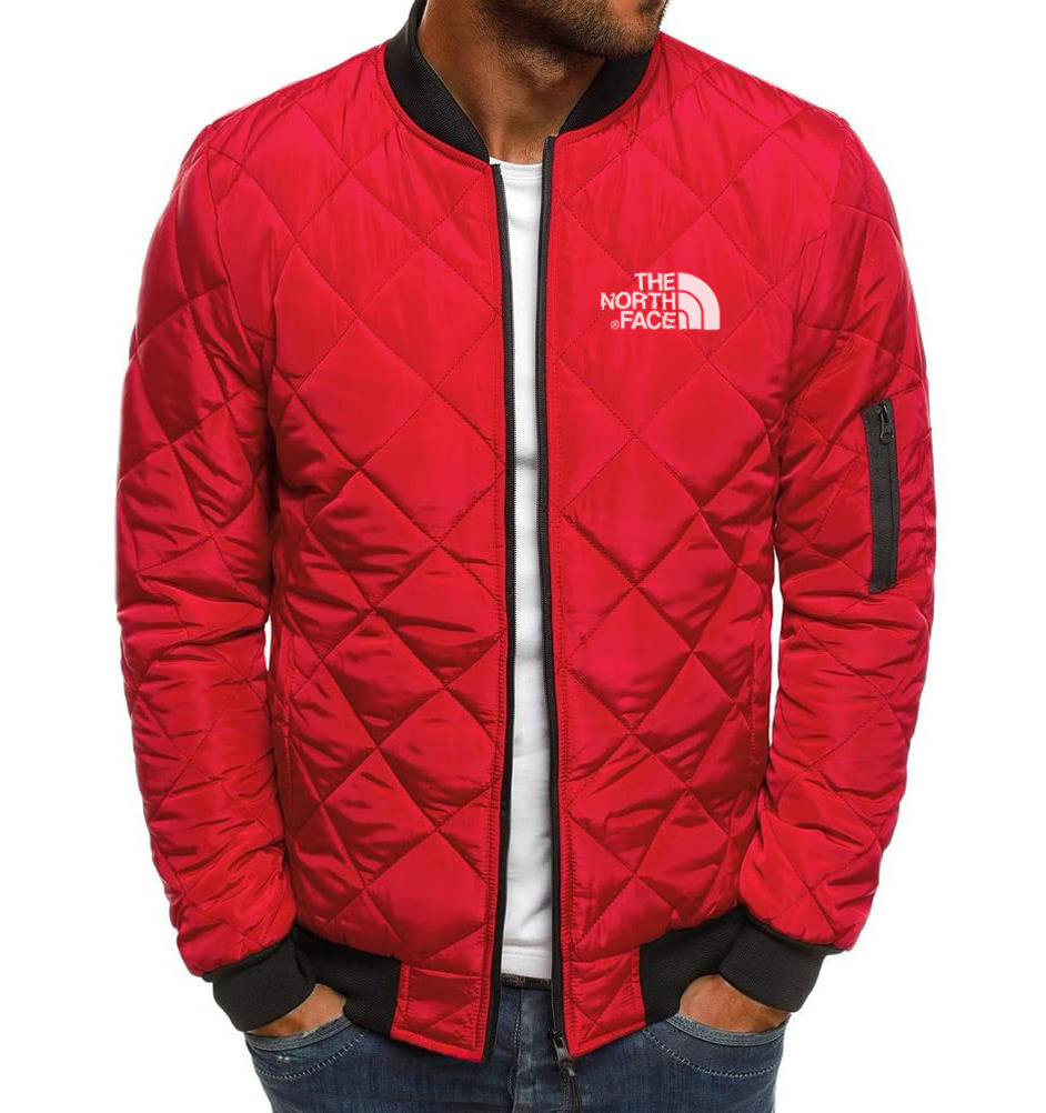 GIUBBOTTO BOMBER DA UOMO TRAPUNTATO A ROMBI CAPPOTTI GIACCA A VENTO A COSTINE CALDI AUTUNNO INVERNO