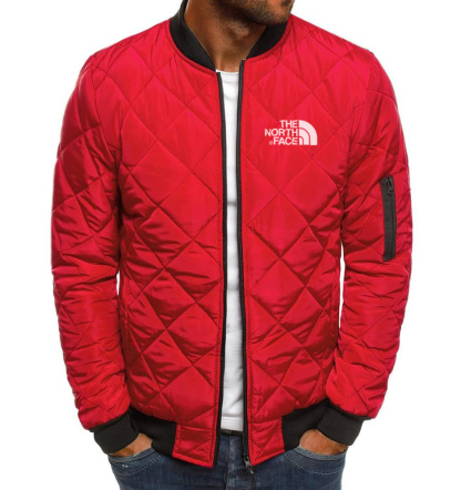 GIUBBOTTO BOMBER DA UOMO TRAPUNTATO A ROMBI CAPPOTTI GIACCA A VENTO A COSTINE CALDI AUTUNNO INVERNO