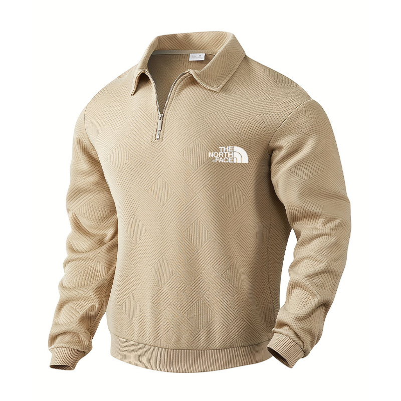 2025 TNF®- Chaqueta suéter de punto con media cremallera para otoño e 