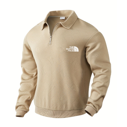 Maglione da giacca con mezza zip lavorato a maglia autunno e inverno