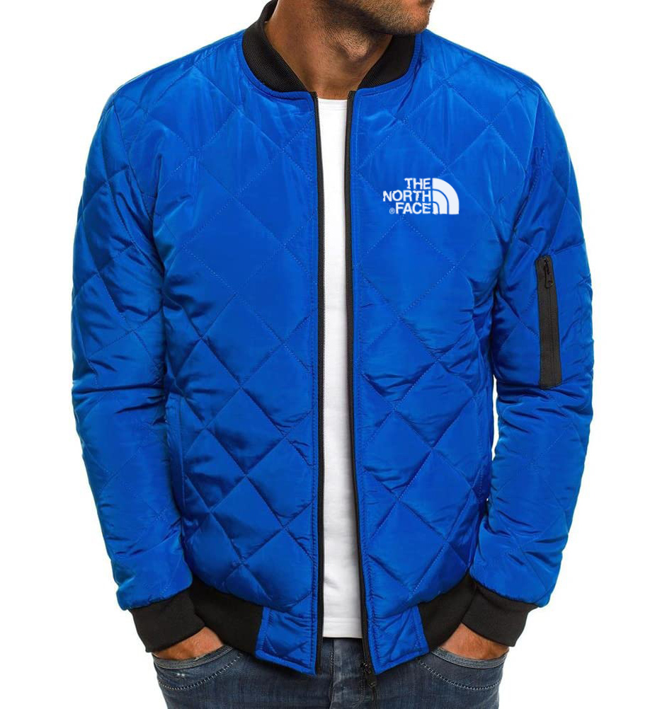 GIUBBOTTO BOMBER DA UOMO TRAPUNTATO A ROMBI CAPPOTTI GIACCA A VENTO A COSTINE CALDI AUTUNNO INVERNO