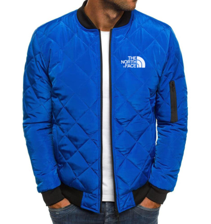 GIUBBOTTO BOMBER DA UOMO TRAPUNTATO A ROMBI CAPPOTTI GIACCA A VENTO A COSTINE CALDI AUTUNNO INVERNO