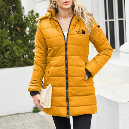 2025 TNF®- Chaqueta con capucha de largo medio y corte ajustado para mujer