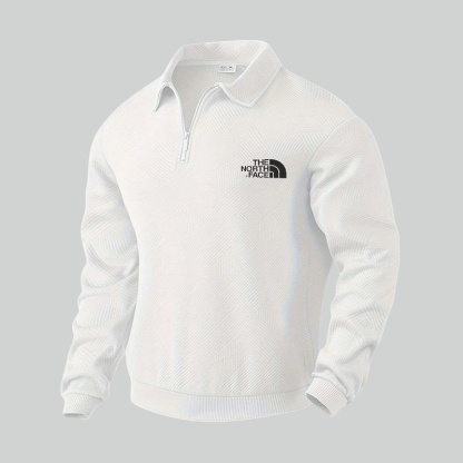 Maglione da giacca con mezza zip lavorato a maglia autunno e inverno