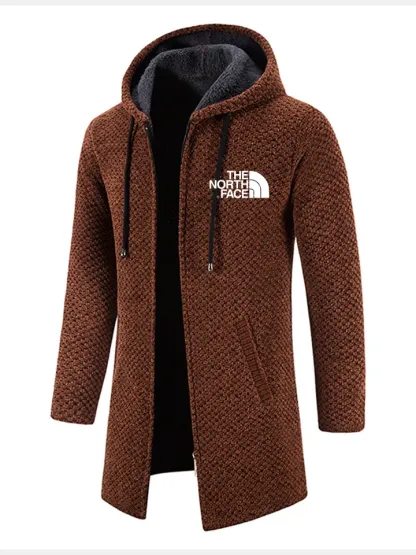 2024 THE NORTH FACE-Cappotto lungo in cashmere testurizzato con cappuccio