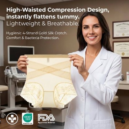 【👩‍⚕️Recommended by Gynecologists】 👙7A Antibacterial Tummy-Control Panties